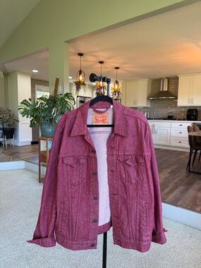 Levi's Burgundy Denim Jacket